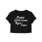 Pretty Girls Love Race Cars Women's Crop Top