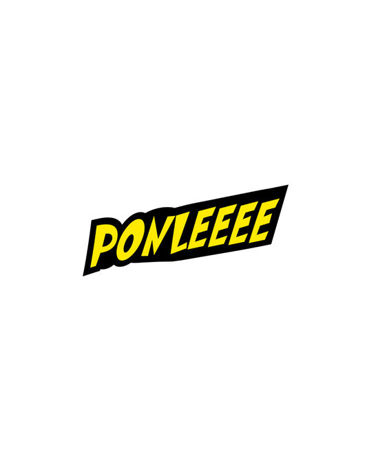 Ponleeee 3" Sticker