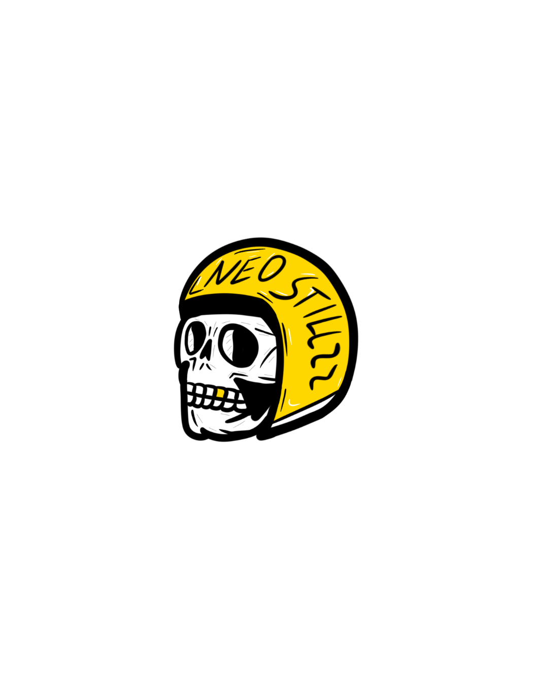 Neo Stillzz Skull Sticker