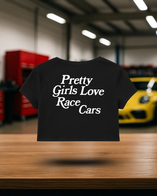Pretty Girls Love Race Cars Womens Crop Top +1 ENTRADA GRATIS